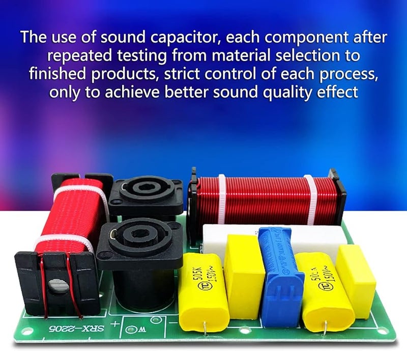 2 Way Treble Bass Frequency Divider Crossover for Home Theater Speaker System - Image 4